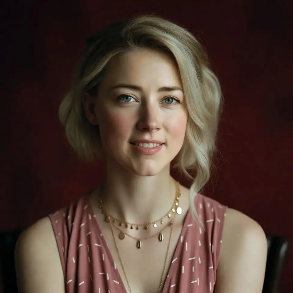 Amber Heard:温柔影棚肖像,写实艺术写真