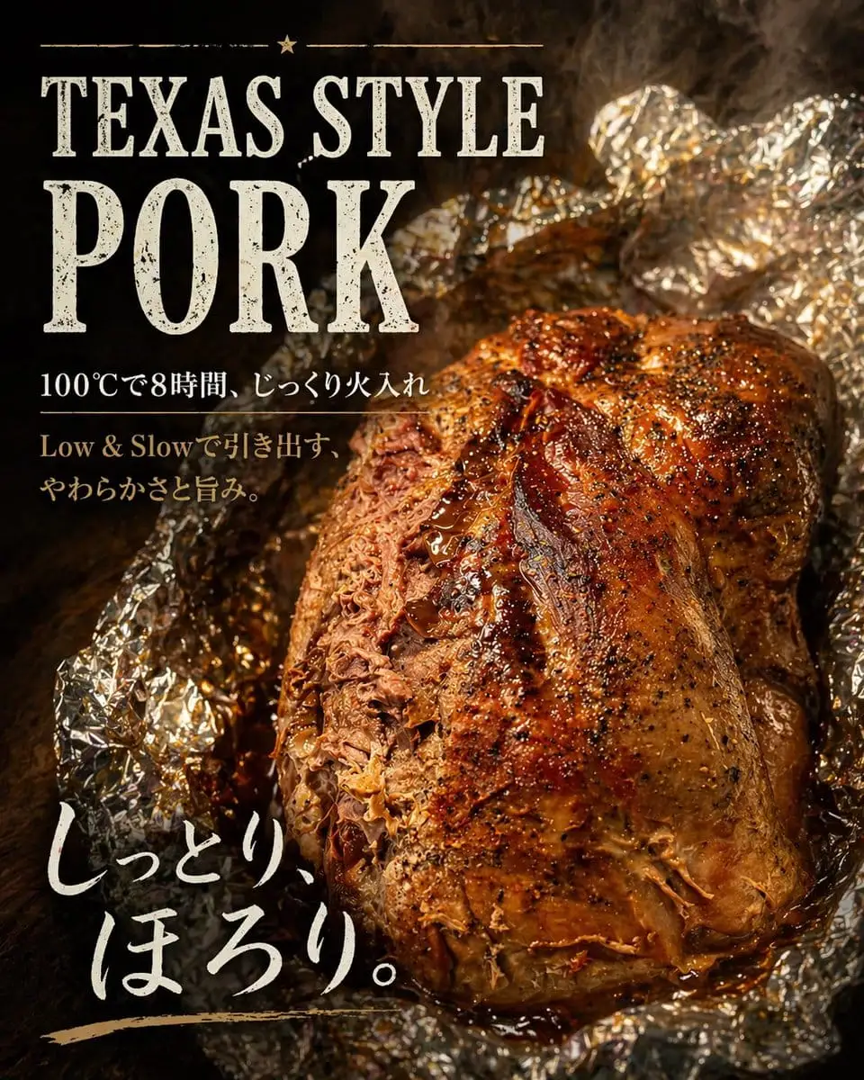德州风味猪肉海报|烧烤视觉大片生成器