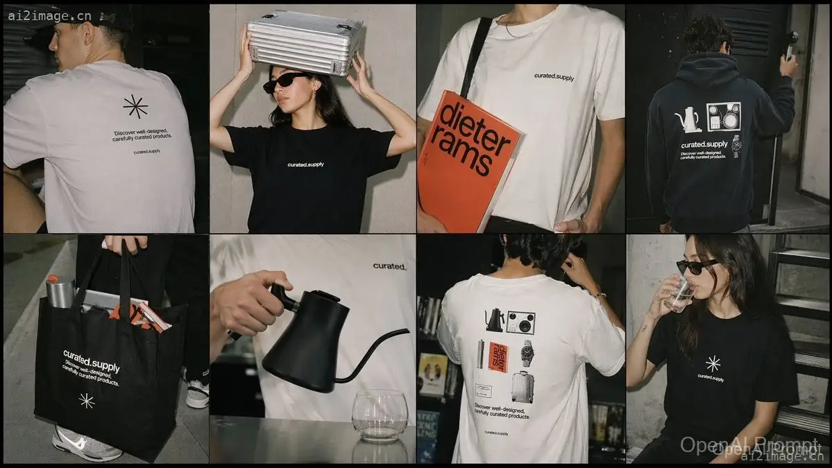 街头服饰周边 Lookbook 网格