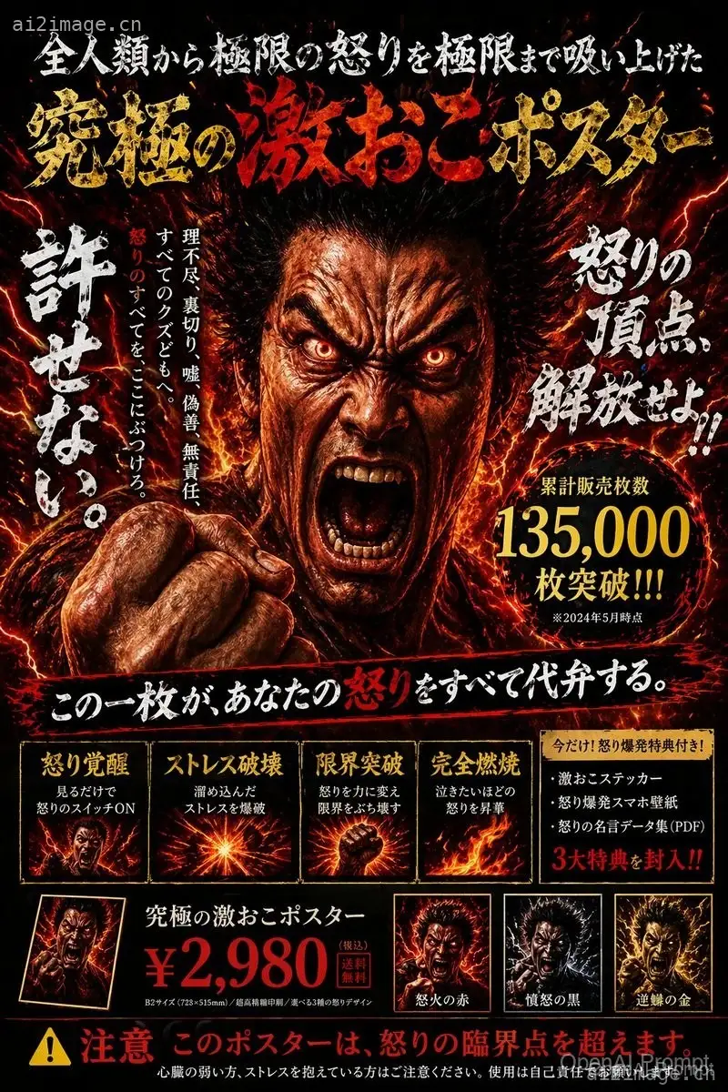 Intense Japanese Promotional Poster