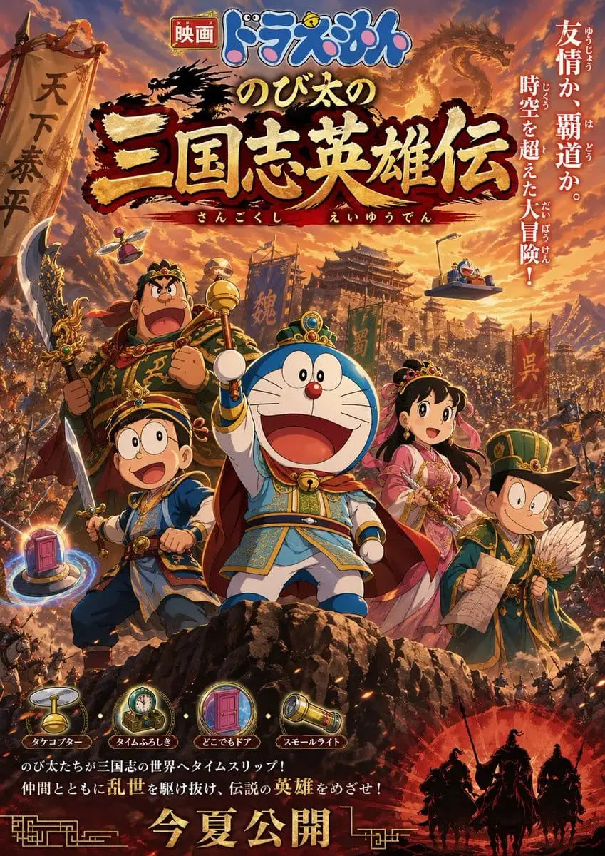 动漫电影海报生成器|一键生成日漫风大片海报
