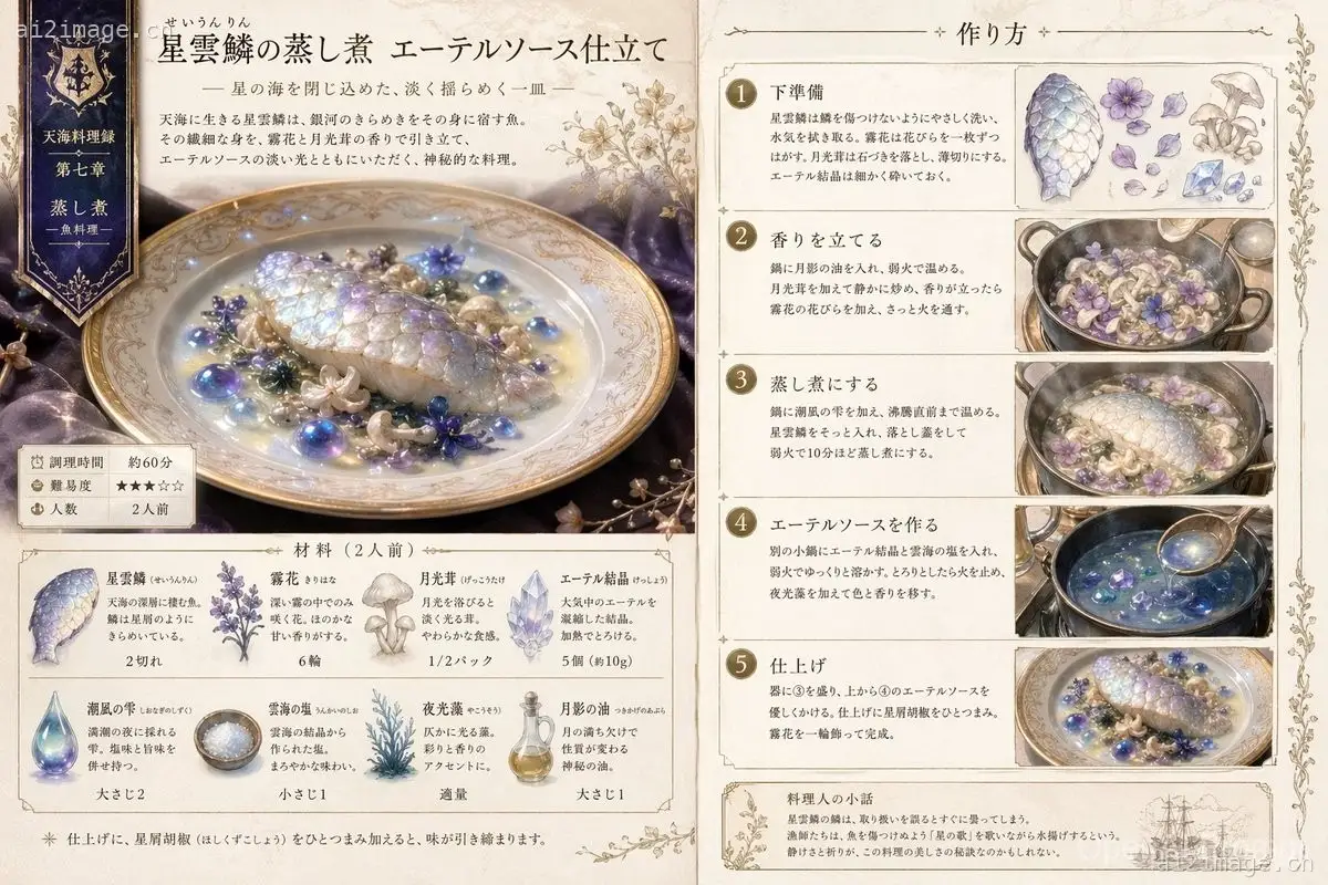 奇幻食谱插画