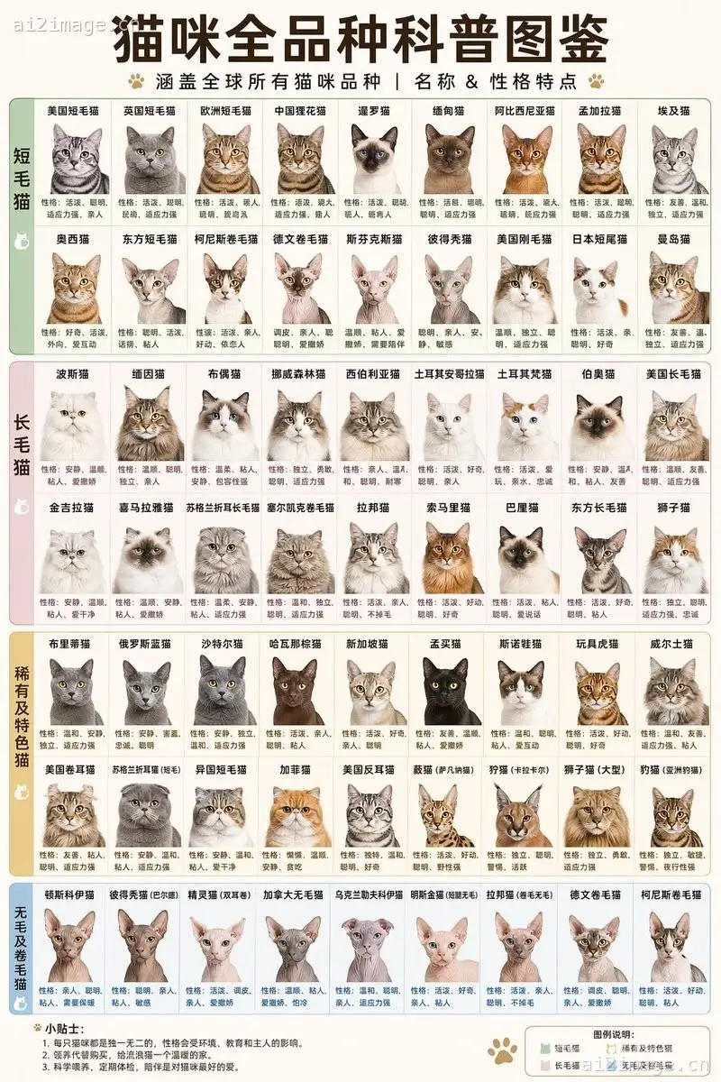 猫咪全品种科普图鉴