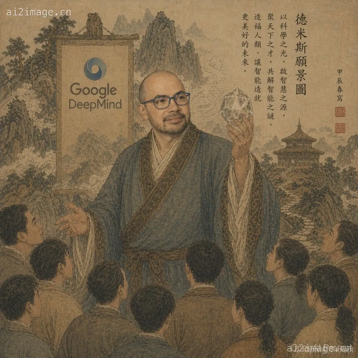 Ancient Scroll Google DeepMind Vision