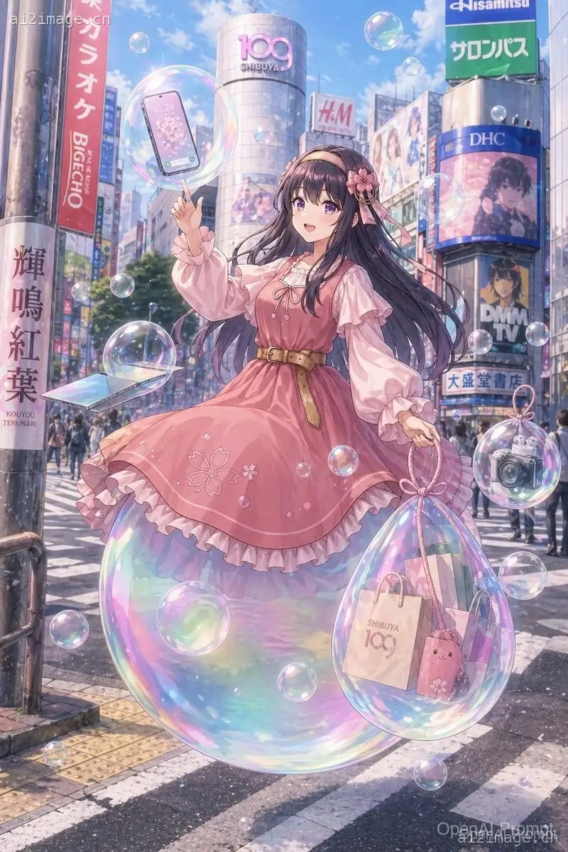 梦幻涩谷泡泡少女