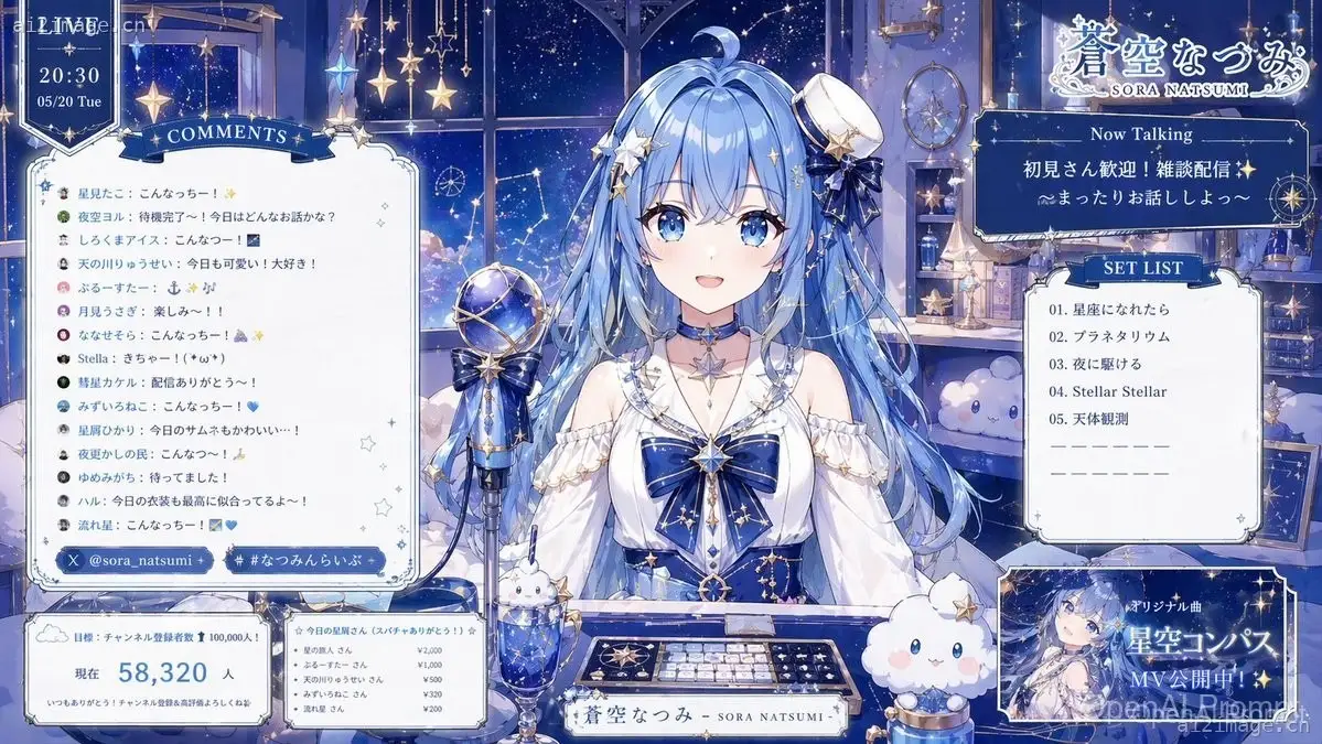 Celestial VTuber 直播界面