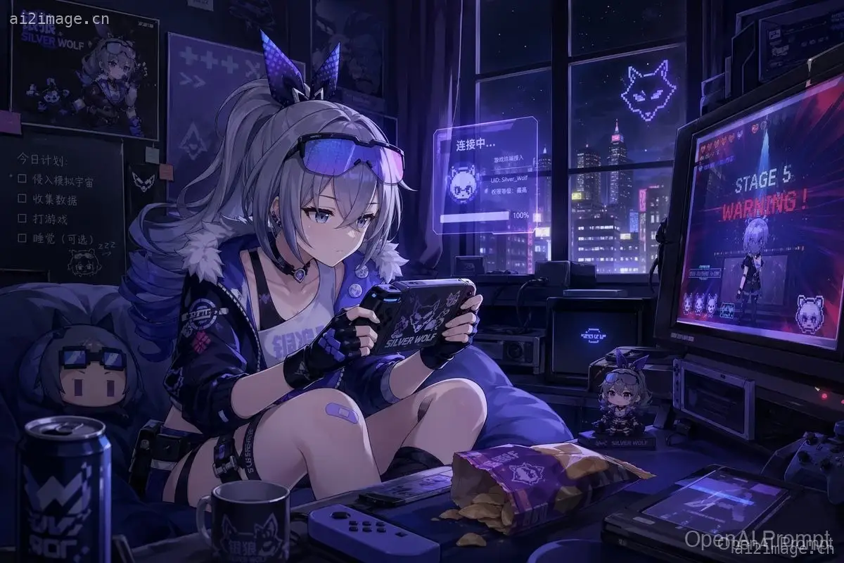 Silver Wolf 游戏角色艺术
