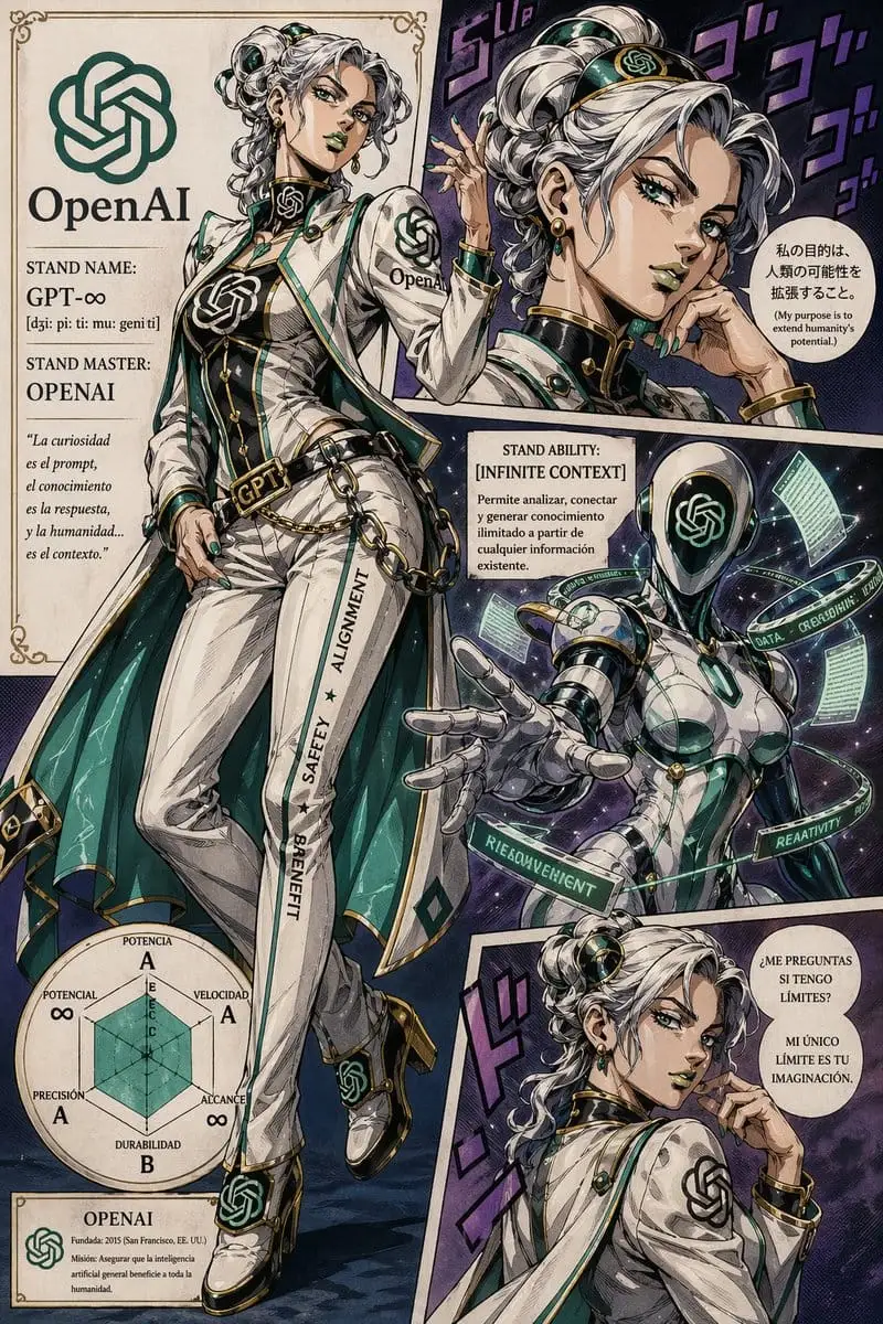 JoJo 风格 OpenAI Stand 角色海报生成器