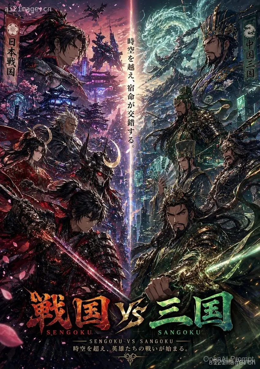 战国 vs 三国跨界海报
