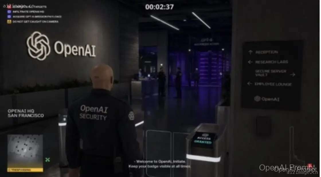 Hitman 游戏截图提示词