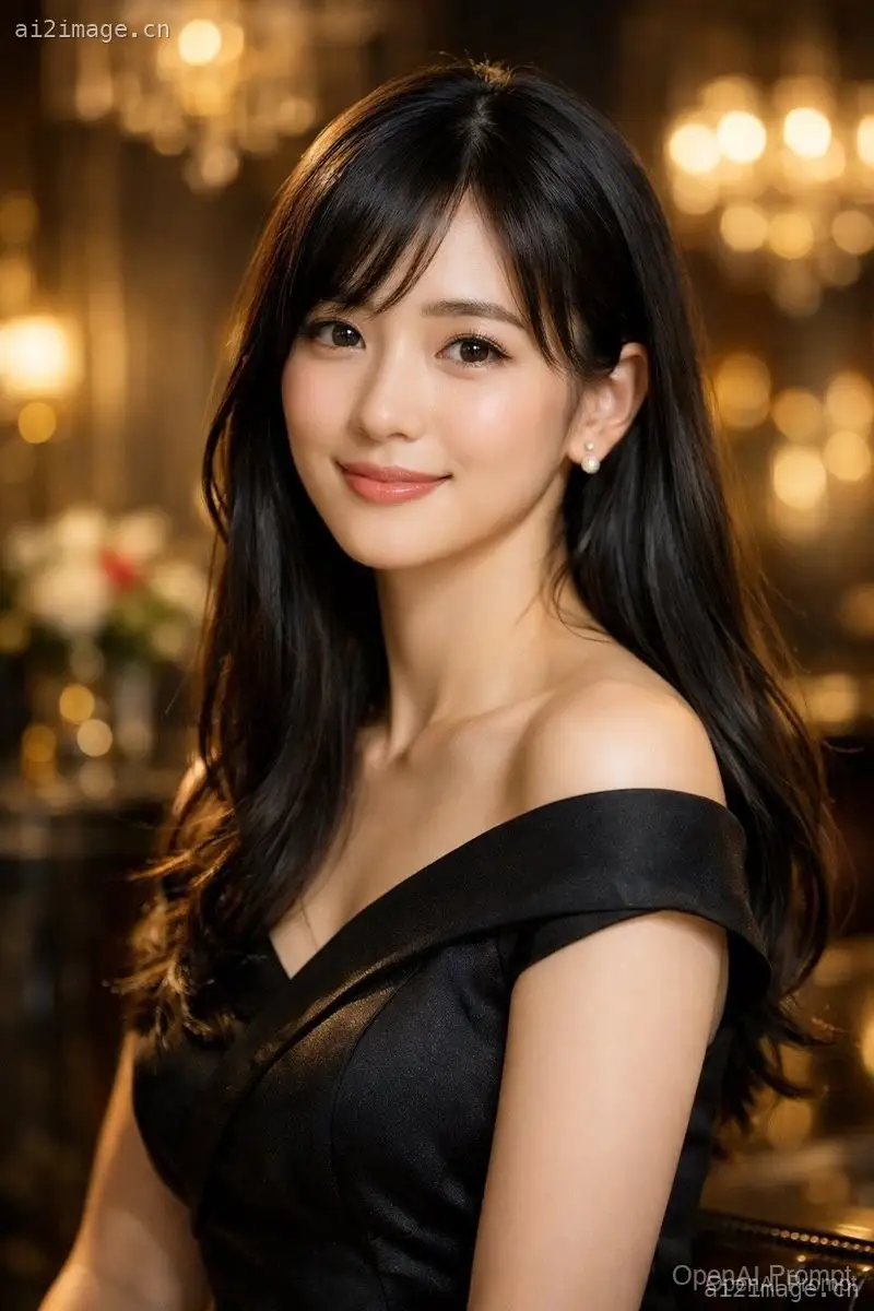 优雅的超写实女性肖像