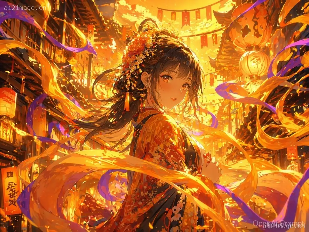 梦幻发光丝带风格转换