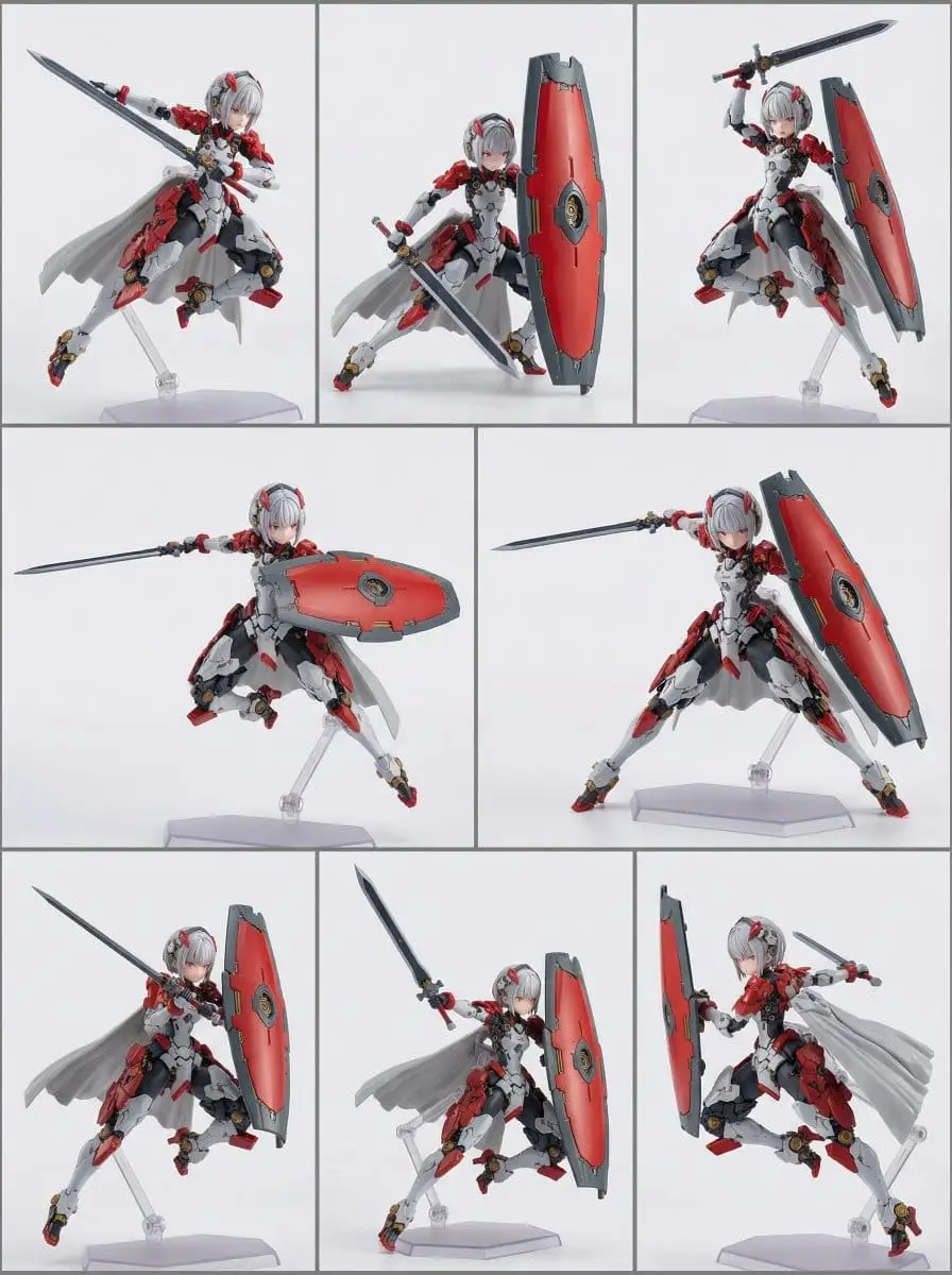 原创角色手办多姿态展示：照片级写实PVC人偶