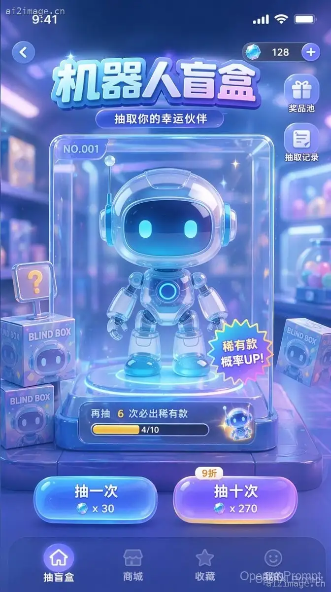 抽卡游戏 UI 原型