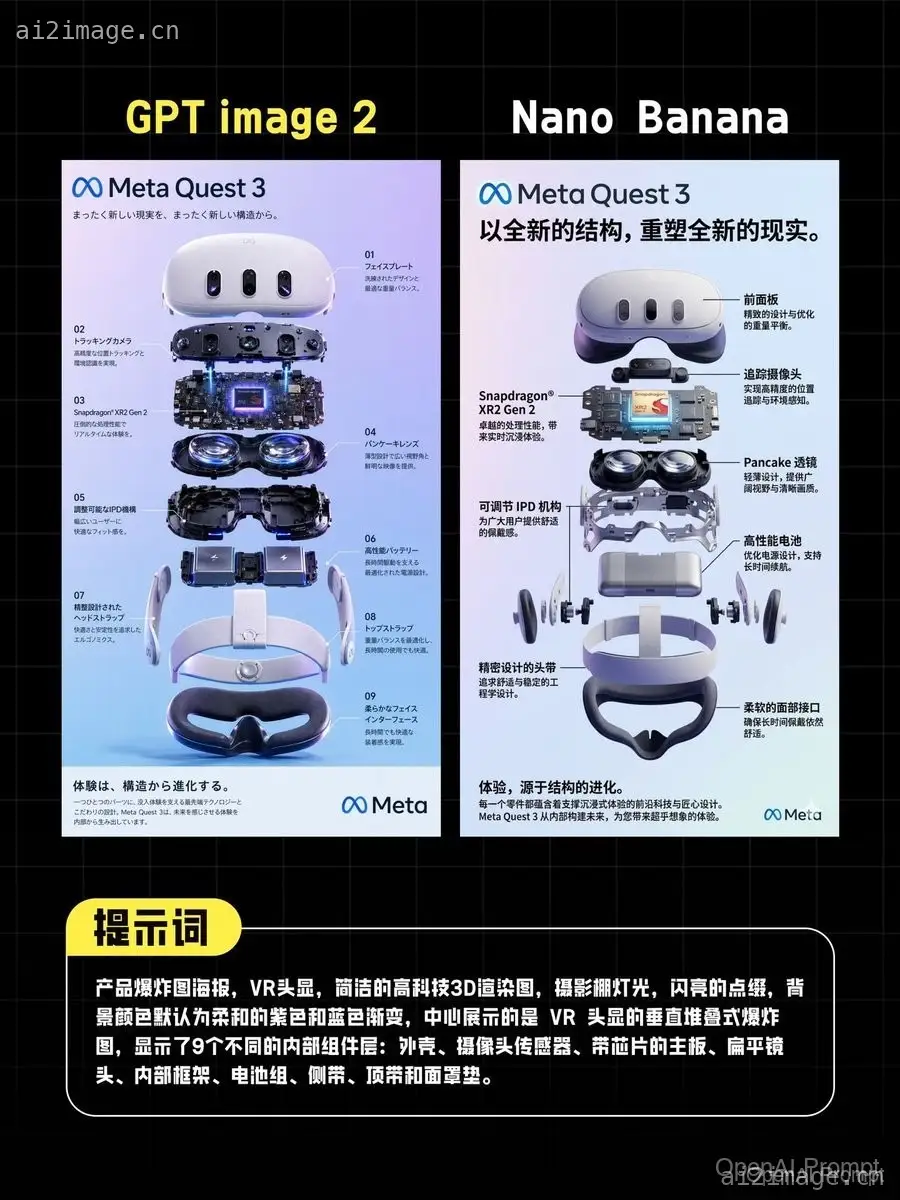 AI VR 海报对比