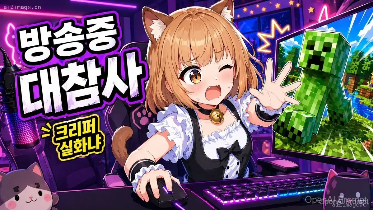 动漫 VTuber Minecraft 直播封面图