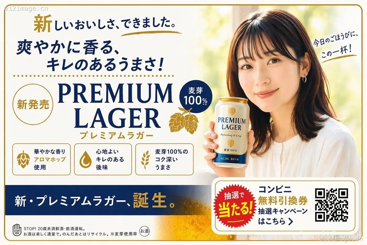 日式啤酒广告横幅