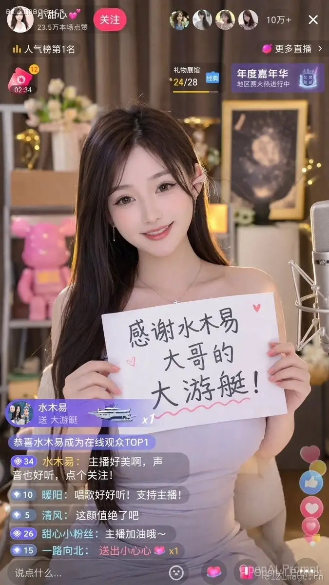 直播截图提示词