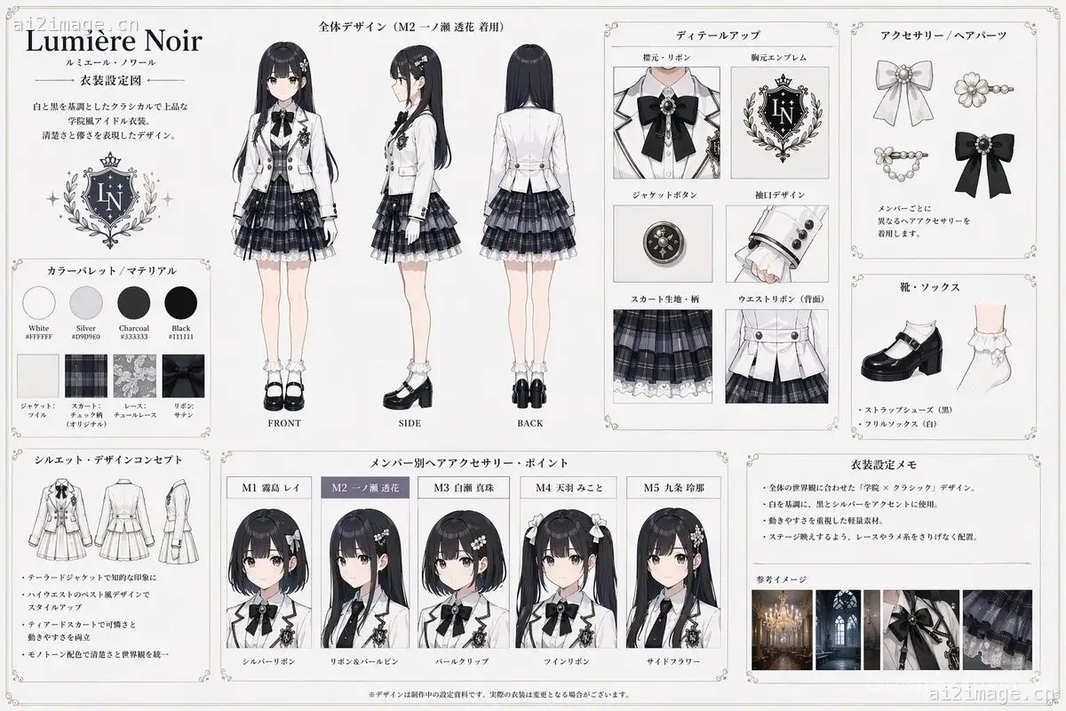 偶像服装设计图