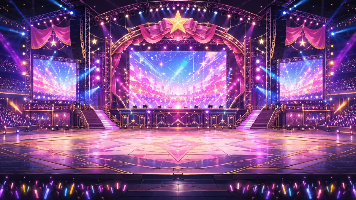 Neon VTuber Arena Stage