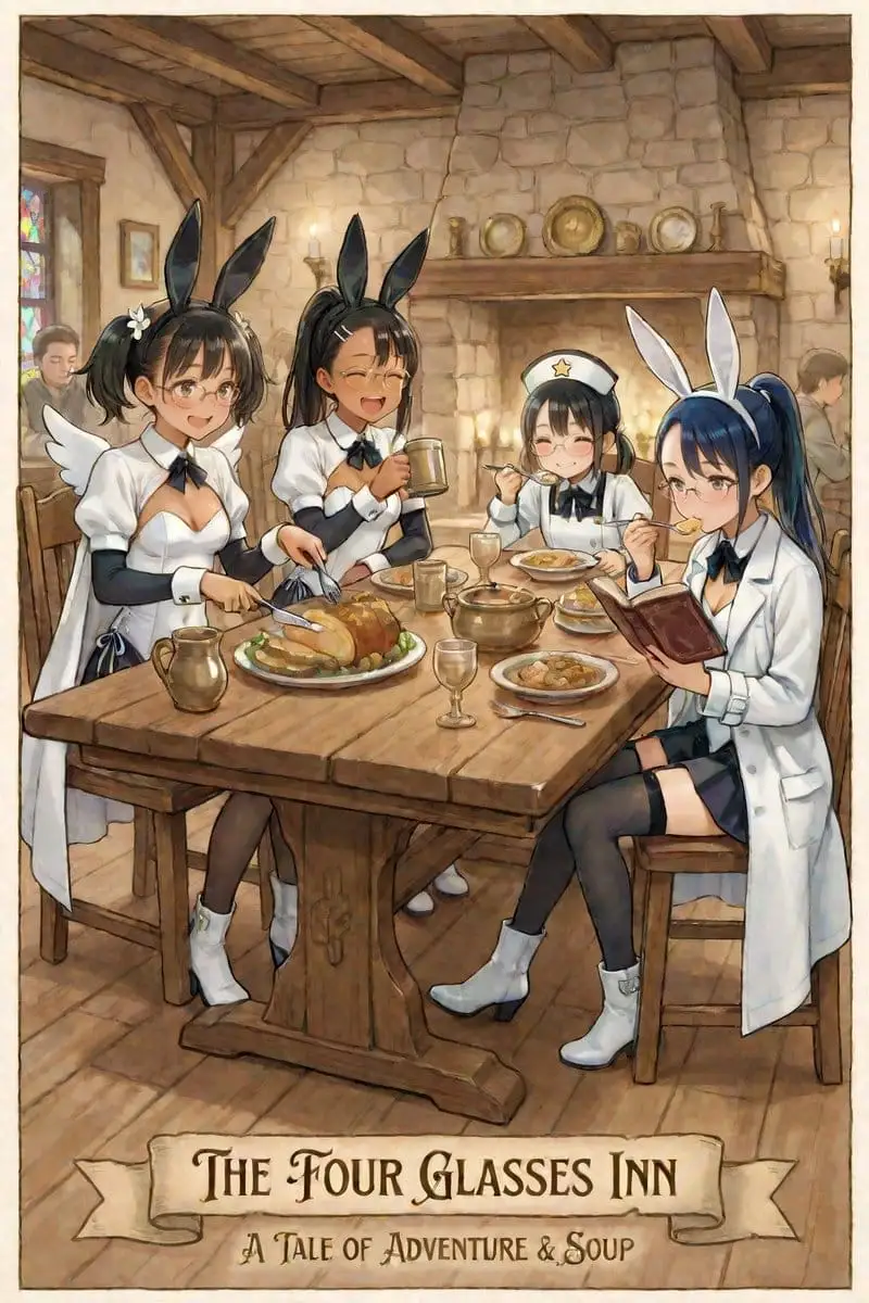 AI动漫旅店少女插画:和风和室风情