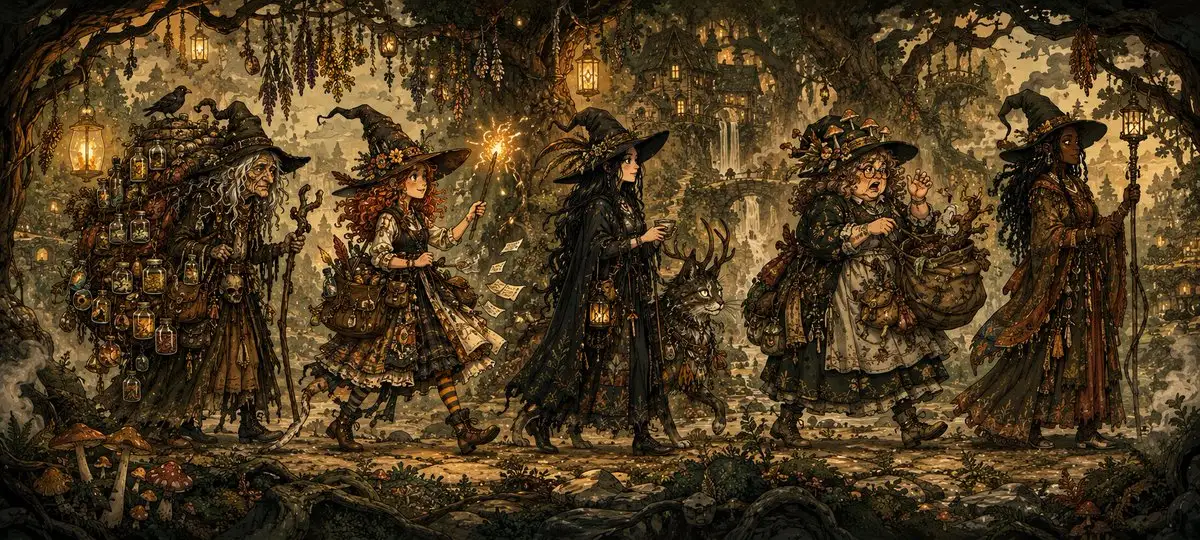 Witchcore Forest Procession