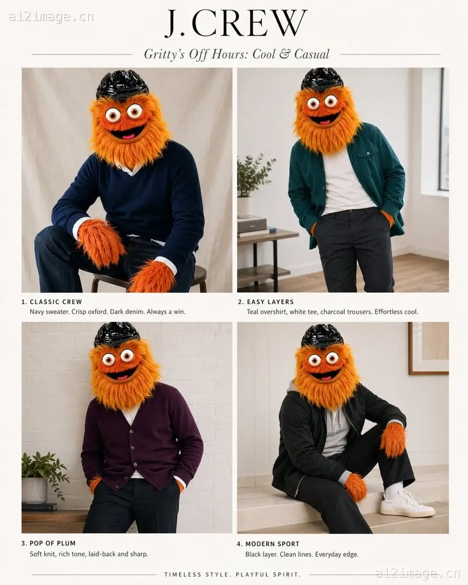 J.Crew 吉祥物时尚专题