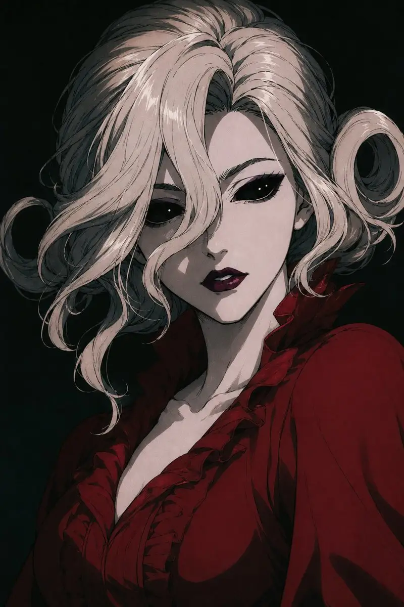 Censored Gothic Bloody Queen Portrait