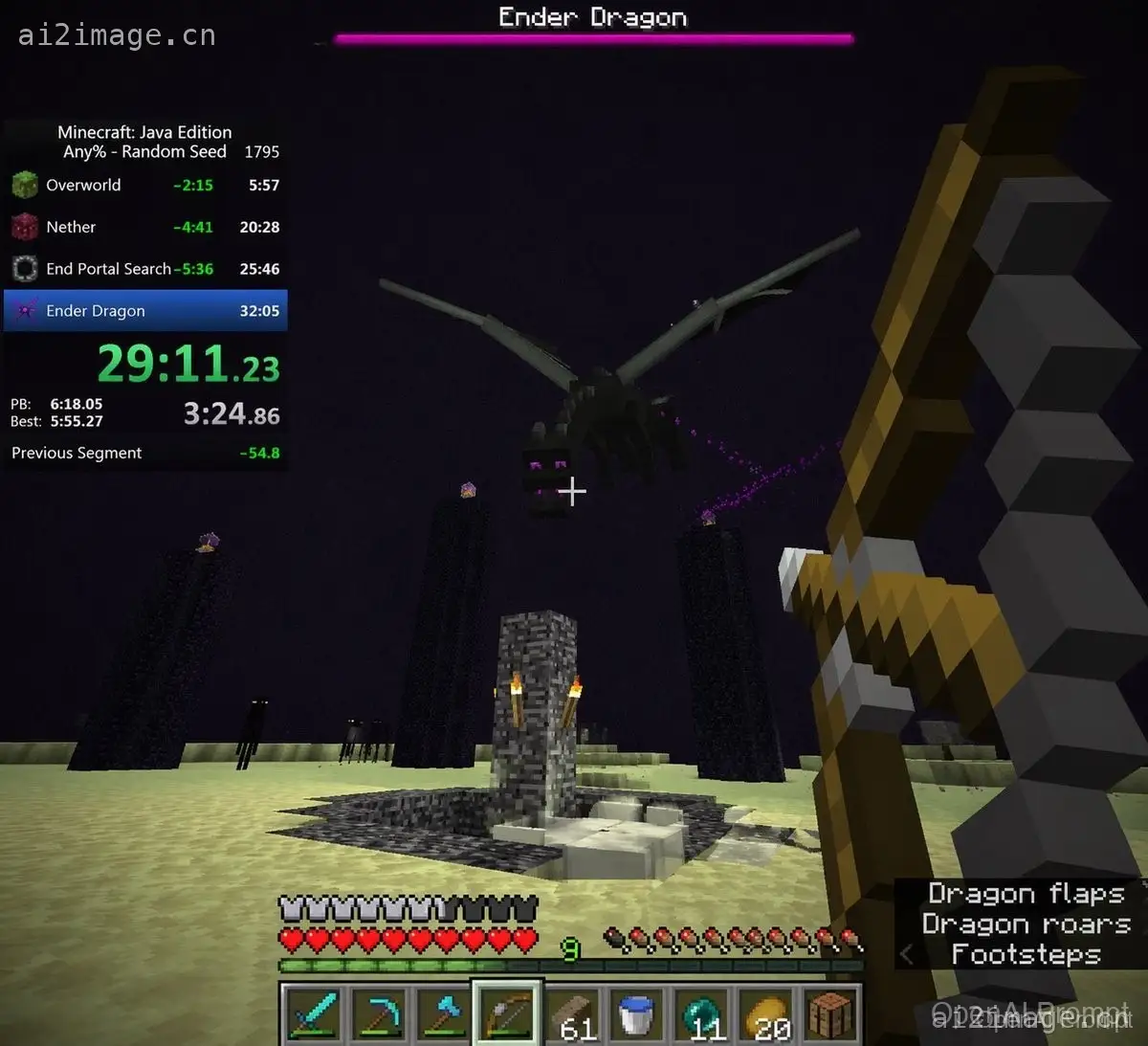 Voxel Speedrun HUD 截图