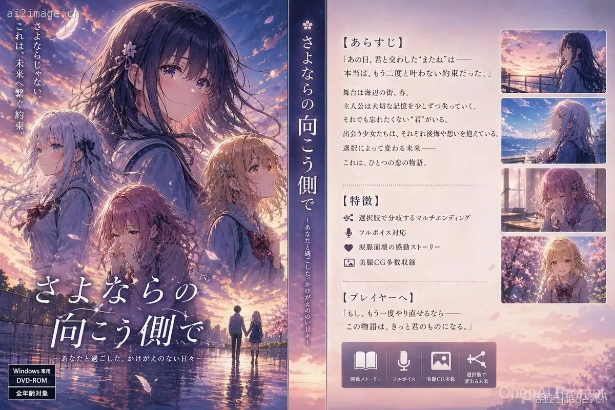 日式视觉小说宣传海报