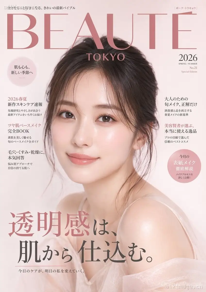 日系美妆杂志封面