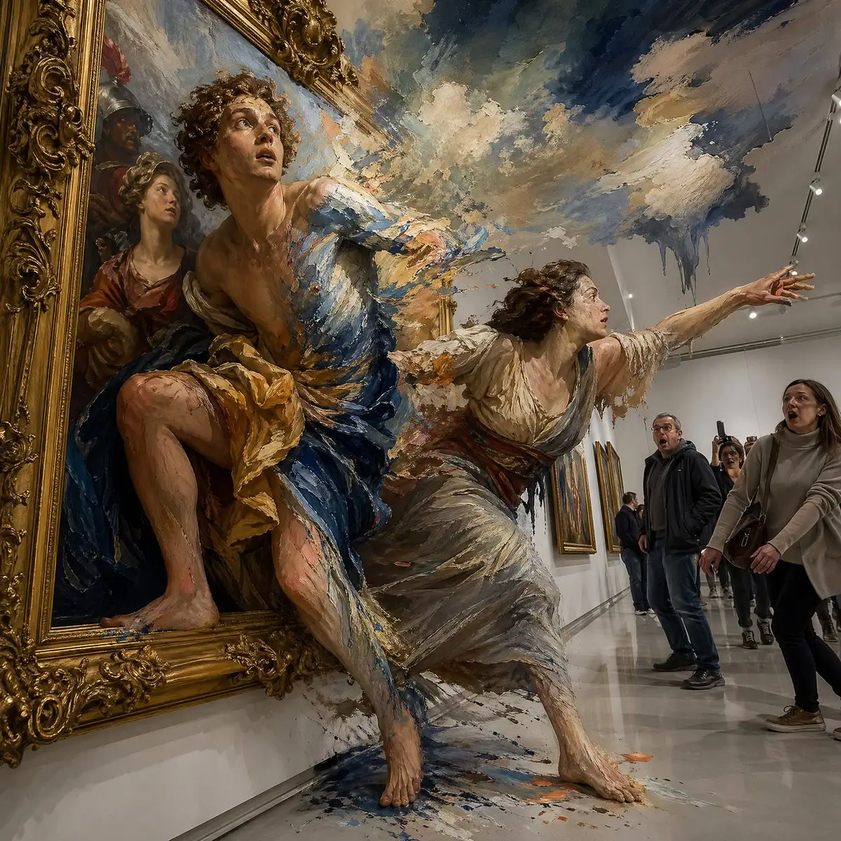 Surreal Baroque Painting Reality Fracture