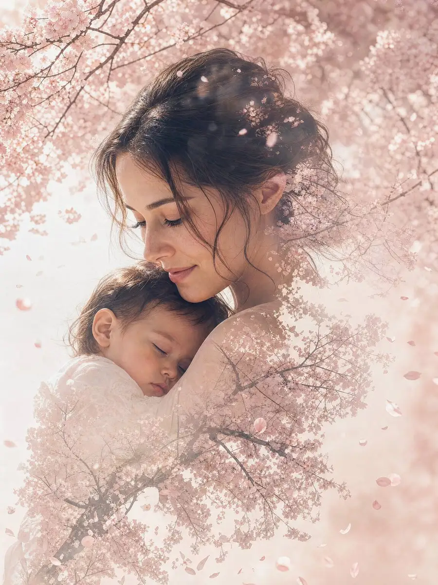 Double Exposure Nature Portrait