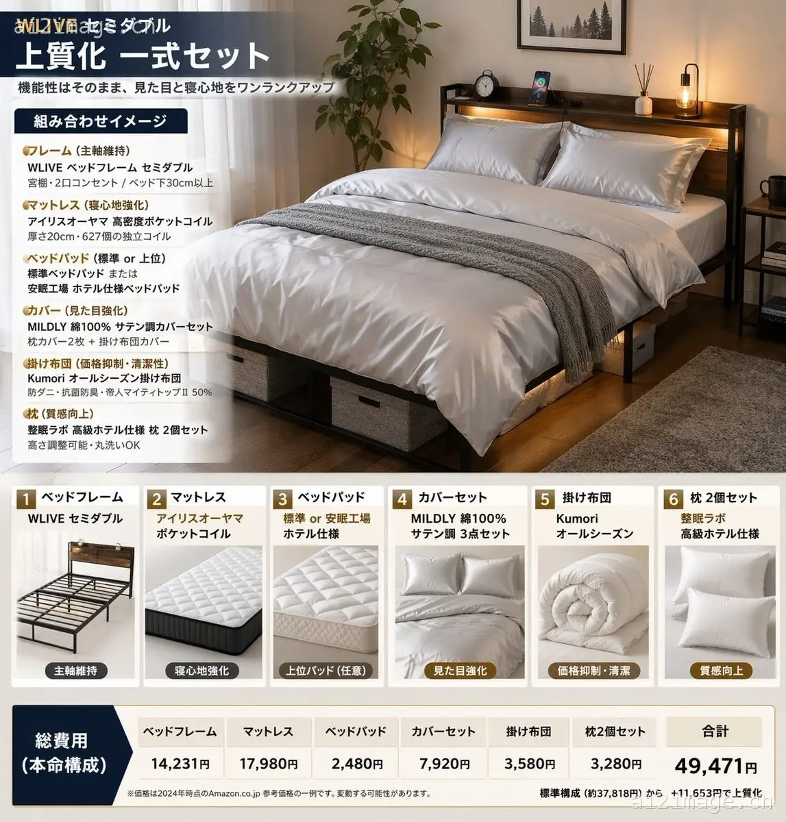 床上用品套装信息图
