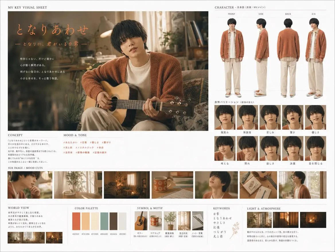 Japanese MV Key Visual Sheet