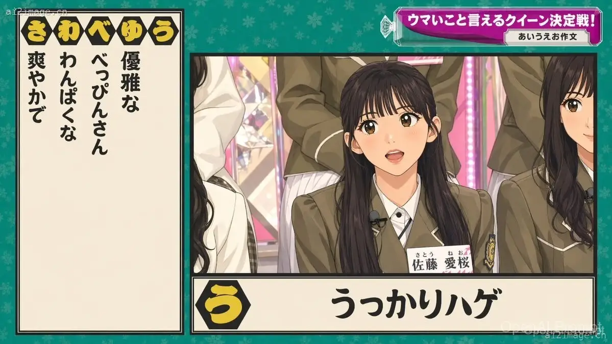 日本综艺节目问答屏幕