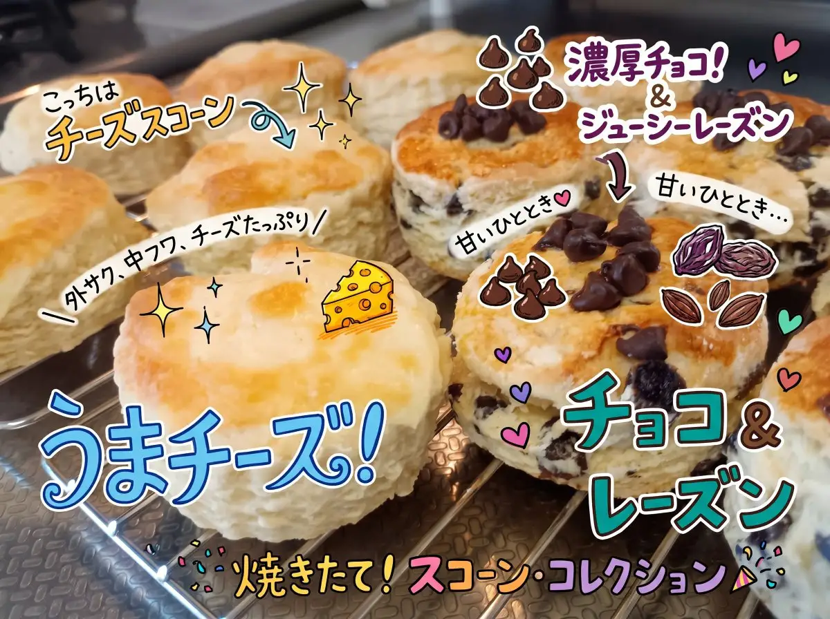 Colorful Annotated Scone Photo