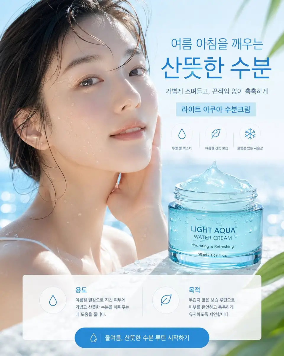 Korean Aqua Cream Summer Ad