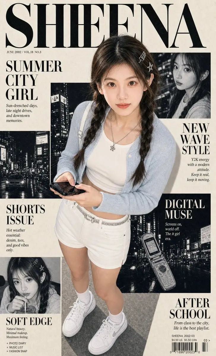 Y2K City Girl Magazine Cover
