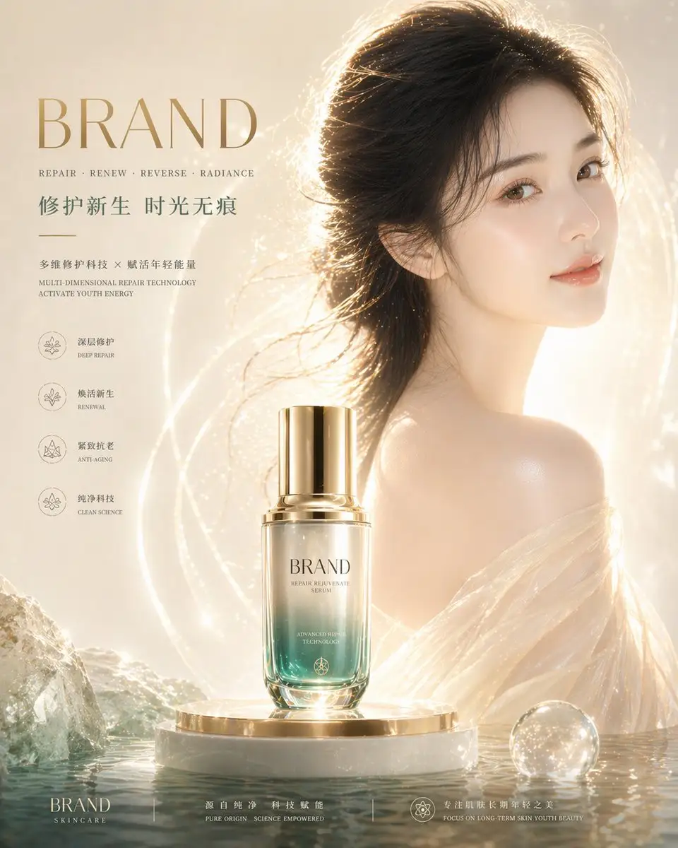 High-End Skincare Brand Key Visual