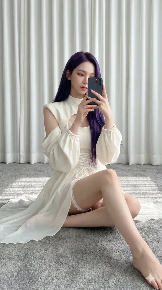 aespa Karina 优雅象牙白造型