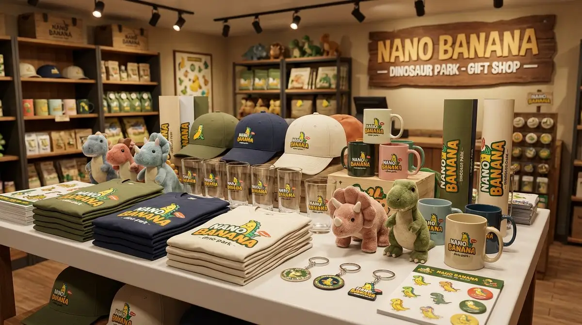 恐龙公园礼品店商品陈列