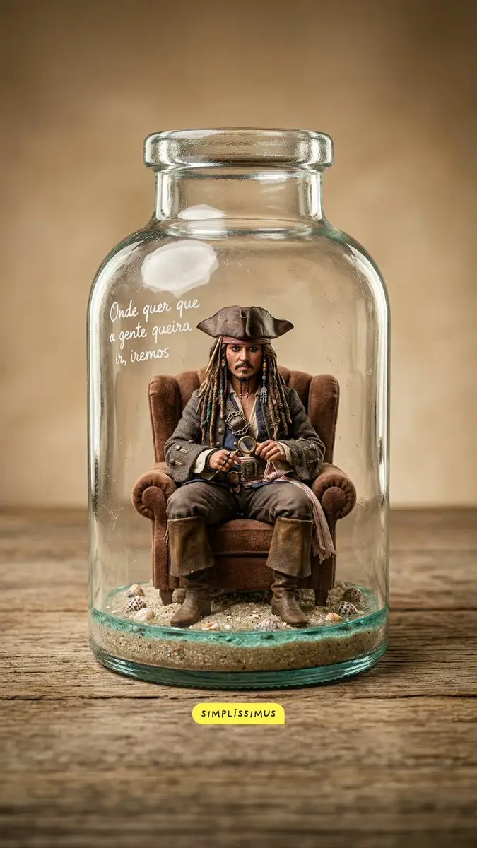 Miniature Diorama in a Glass Bottle