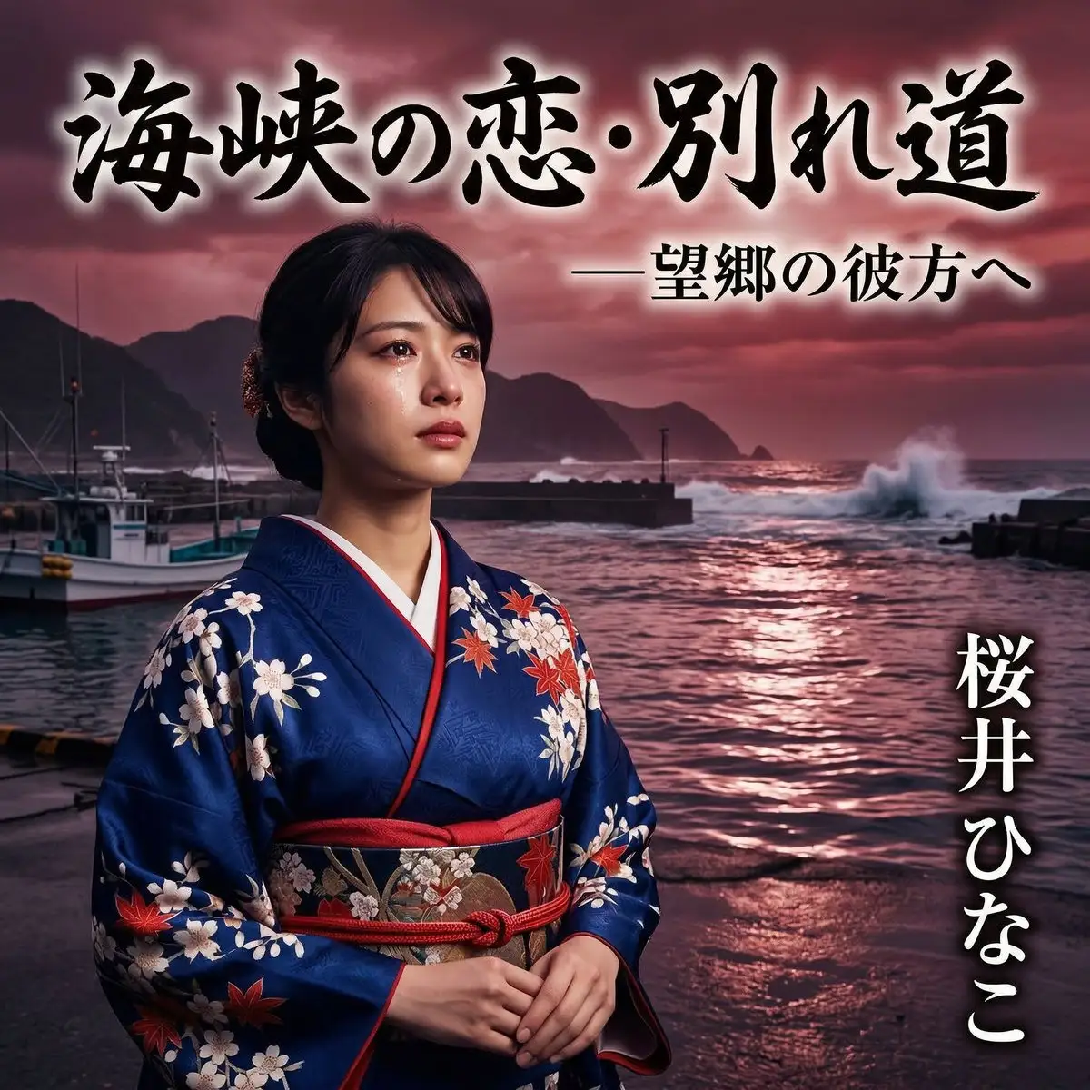 演歌CD封面设计:戏剧性光影