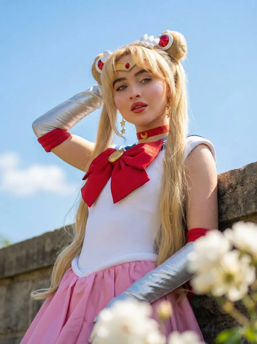 萨布丽娜·卡彭特魔法少女角色扮演肖像