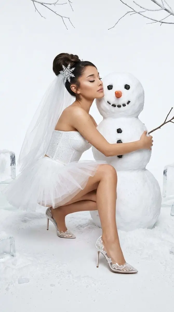 艾玛·迈尔斯与雪人的冬日奇幻时尚大片