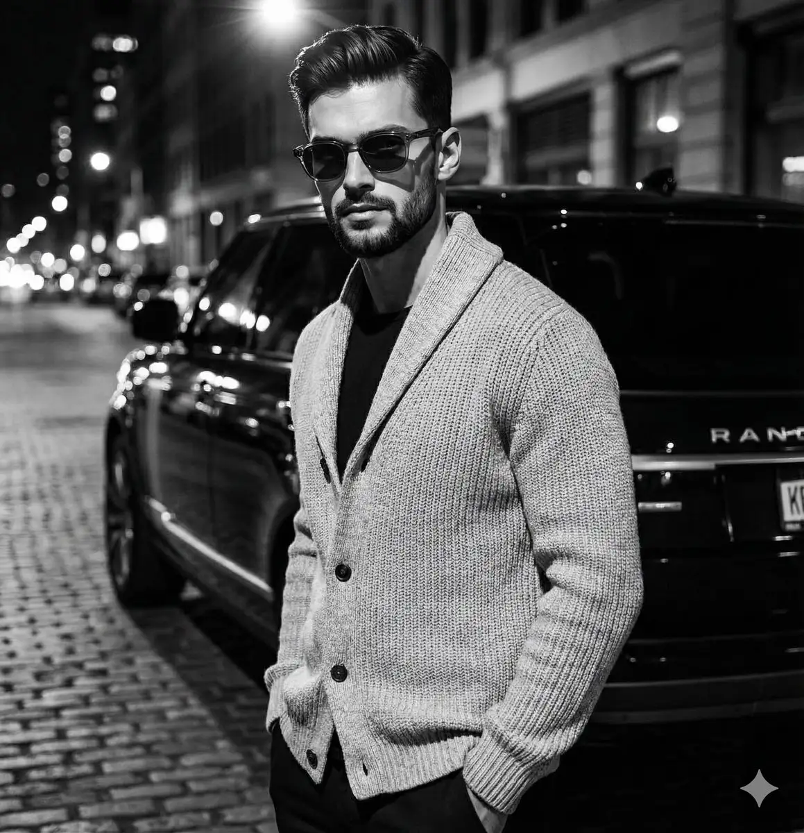 High-Contrast Black and White Fashion Editorial