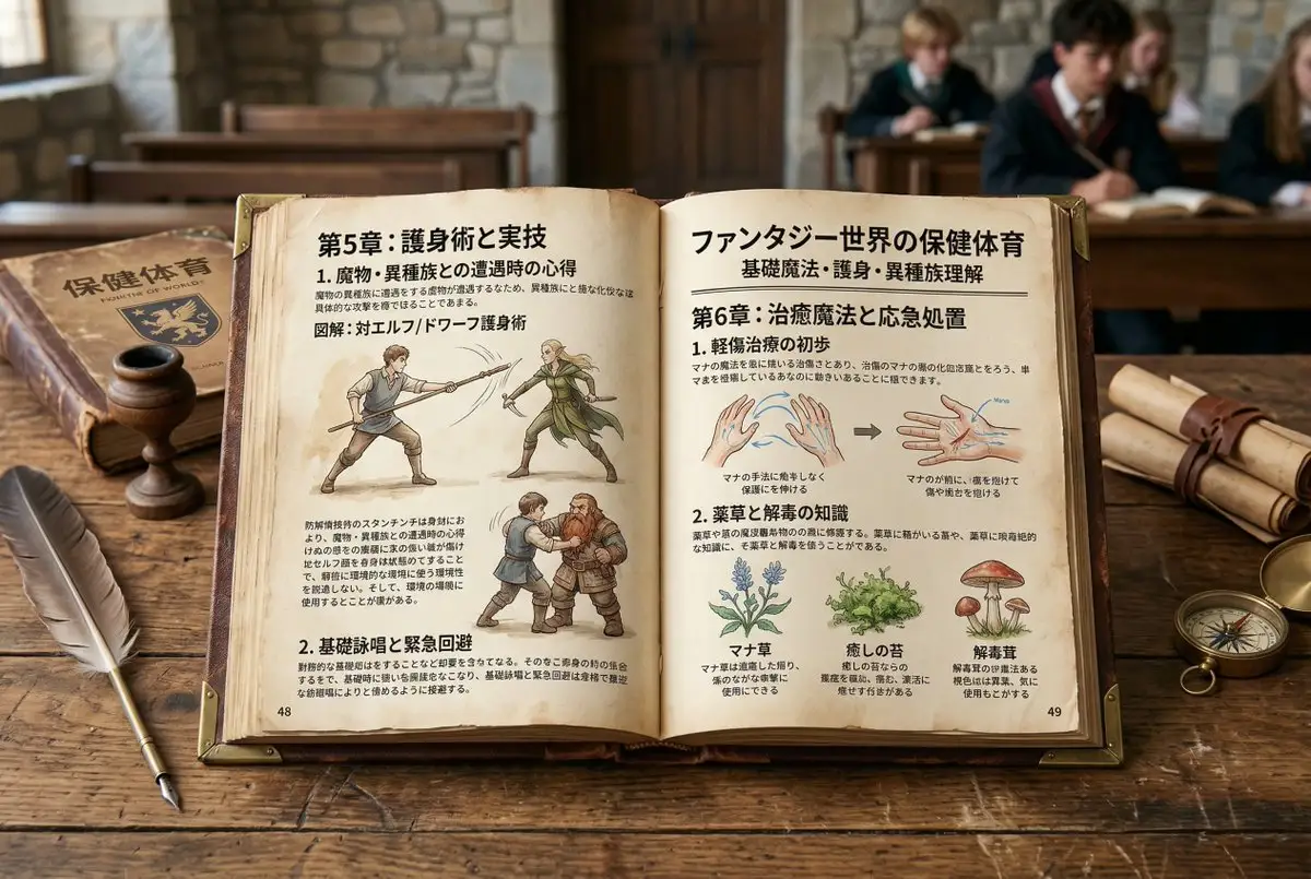 奇幻世界教科書頁面