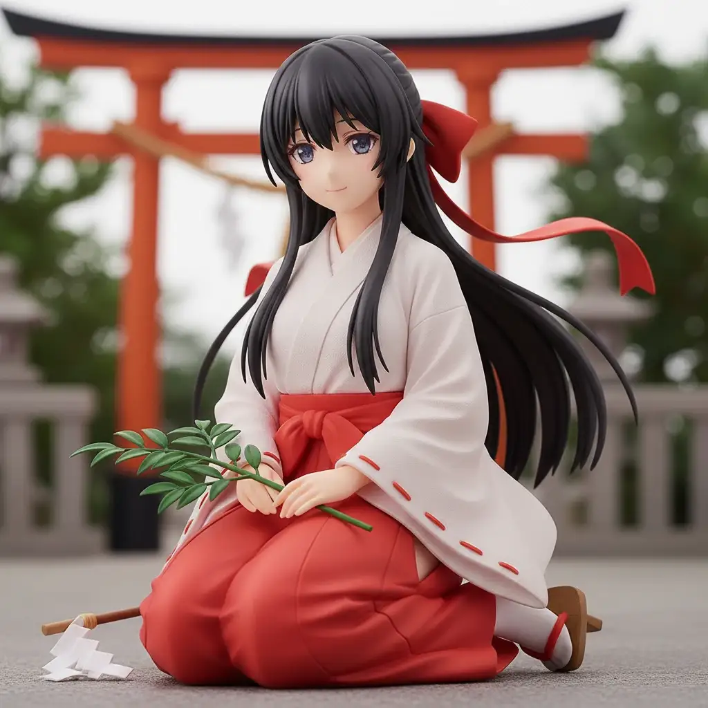 传统神社巫女