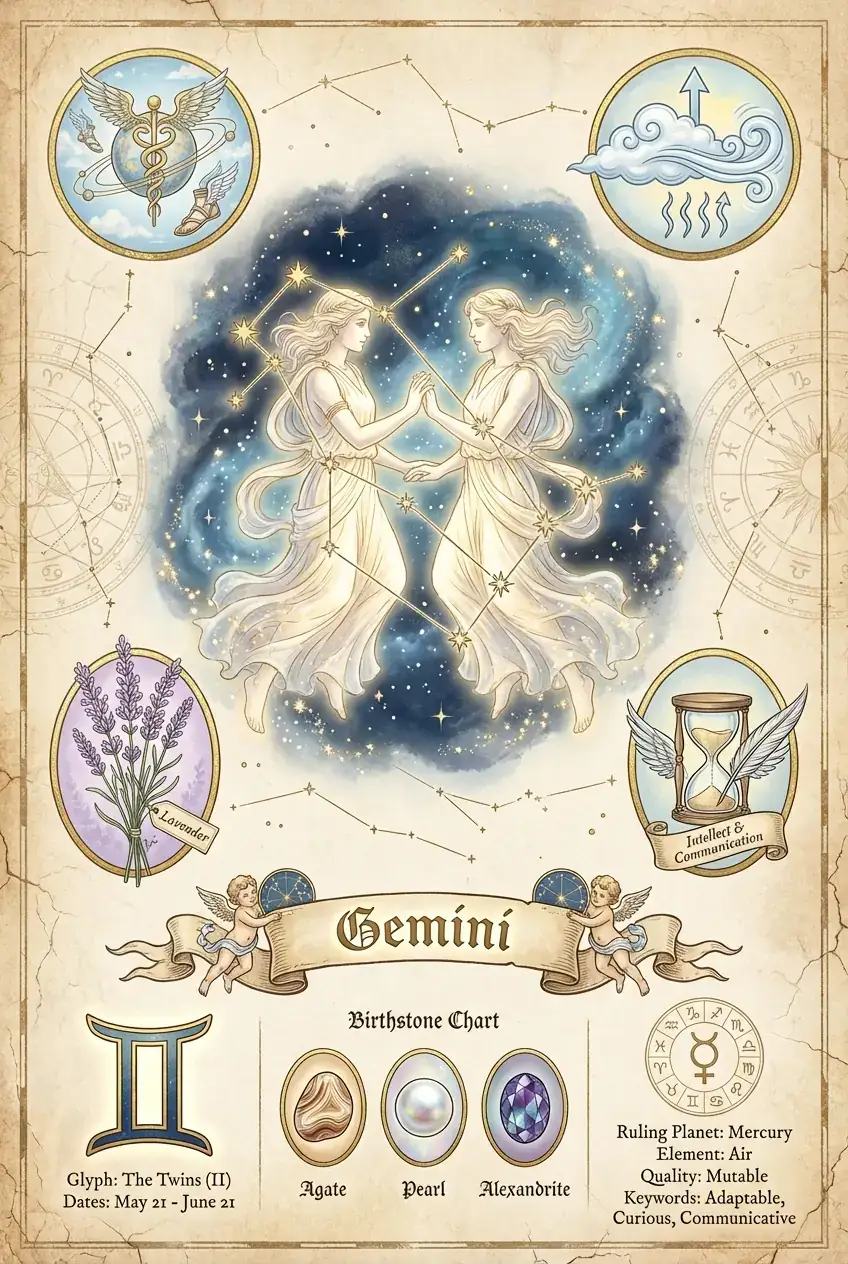 双子座 (Gemini):灵动的双面人